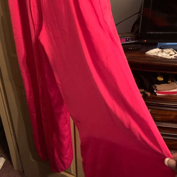 NWT A hot pink & solid Blk jumpsuit SZ 14/16 - Picture 3 of 5